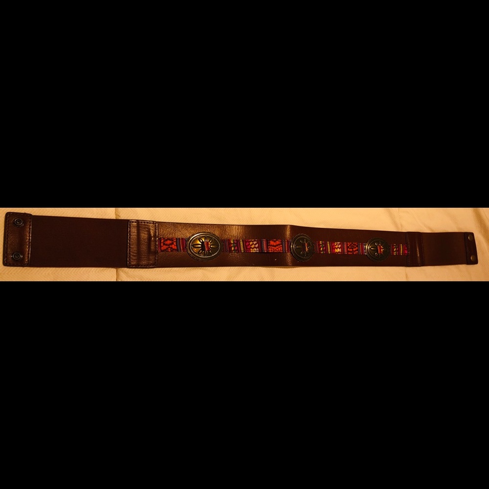 Brown leather belt